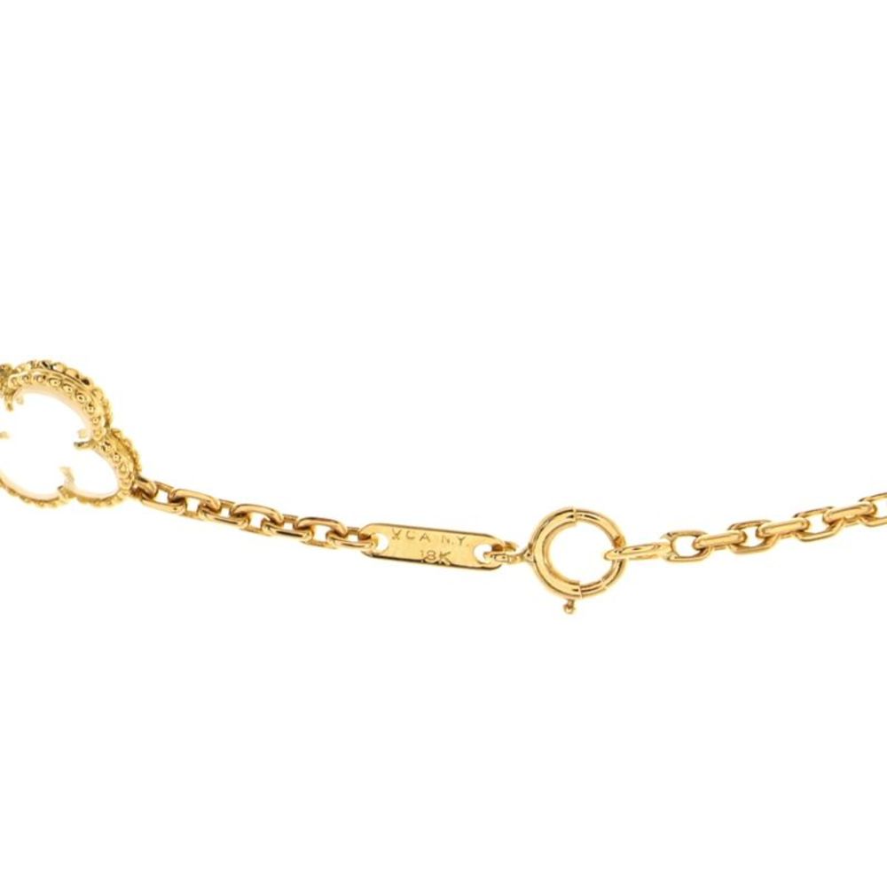 Van Cleef & Arpels Vintage Alhambra 20 Motifs Necklace 18K Yellow Gold and Rock - Picture 4 of 4